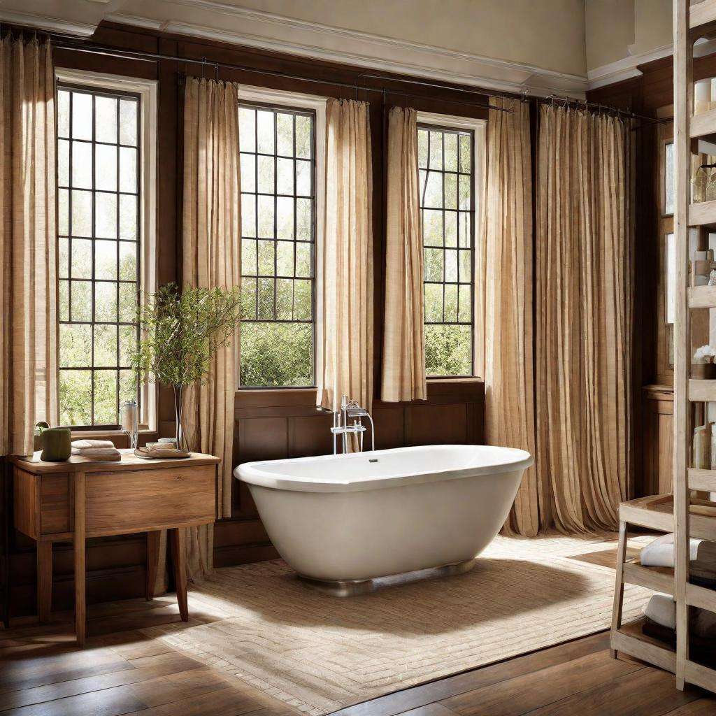 How can use Bathroom window curtains